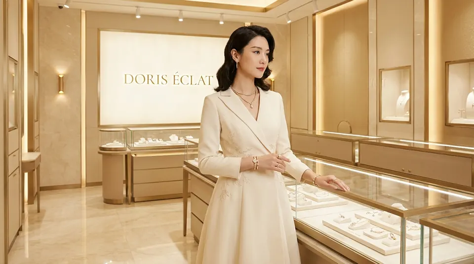 Client in the Doris Éclat boutique